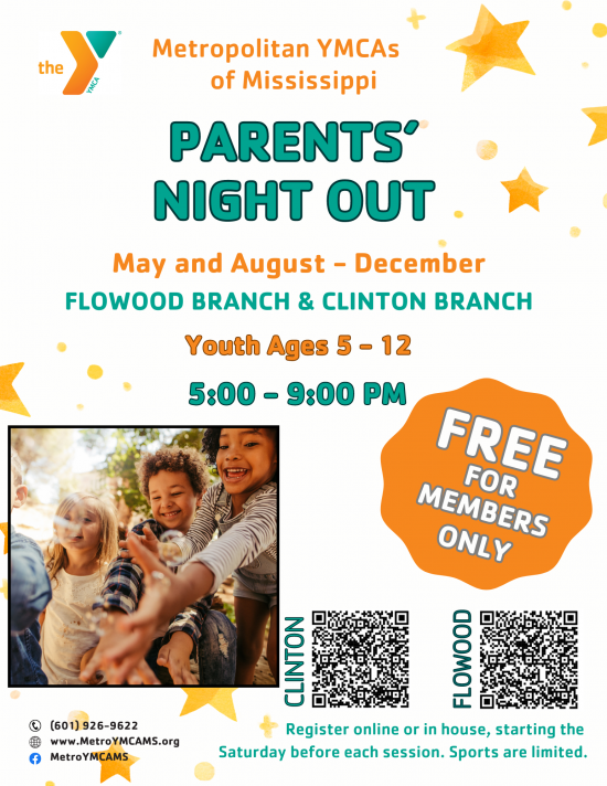 Parents' Night Out Metropolitan YMCAs of Mississippi